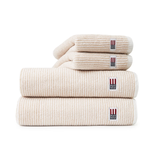 Original Towel white/tan striped