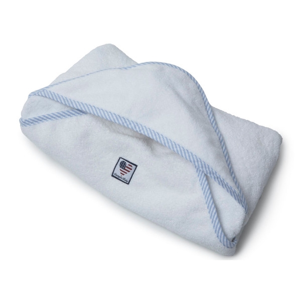 Baby Terry Towel White/Blue, 100x100