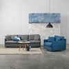 Petito sofa and armchair_ Corrie Grey and Denim